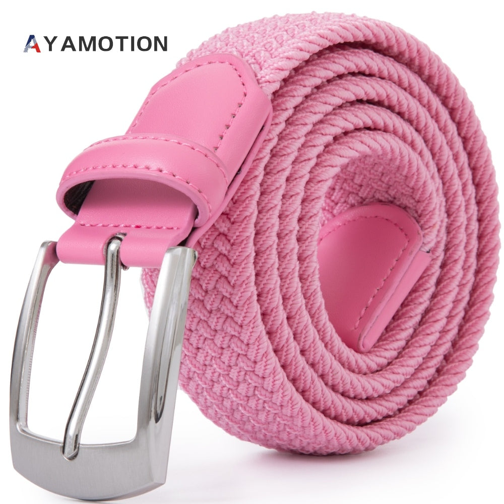 Men's Belt - Elastic Ratchet for Women Stretch Braided Woven Automatic Buckle 32-Click - product detail view 39
