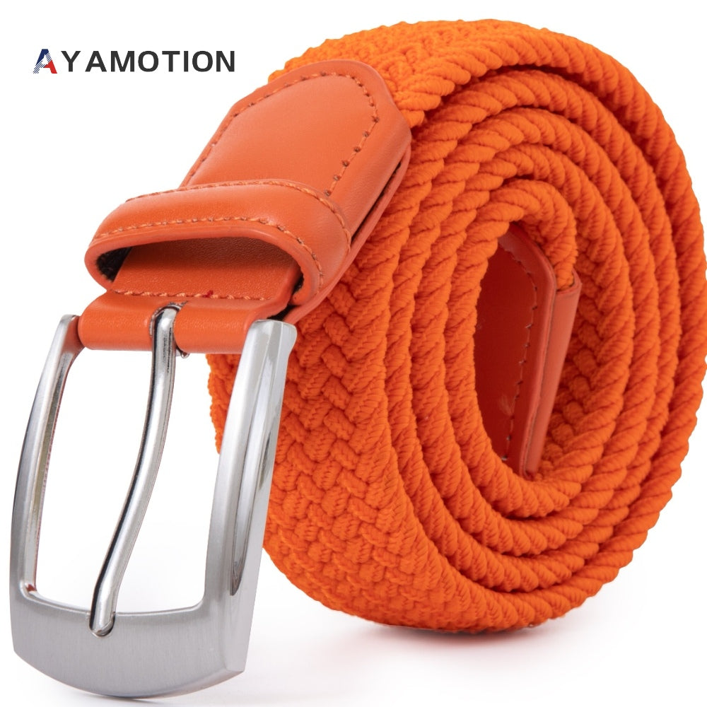 Men's Belt - Elastic Ratchet for Women Stretch Braided Woven Automatic Buckle 32-Click - product detail view 44