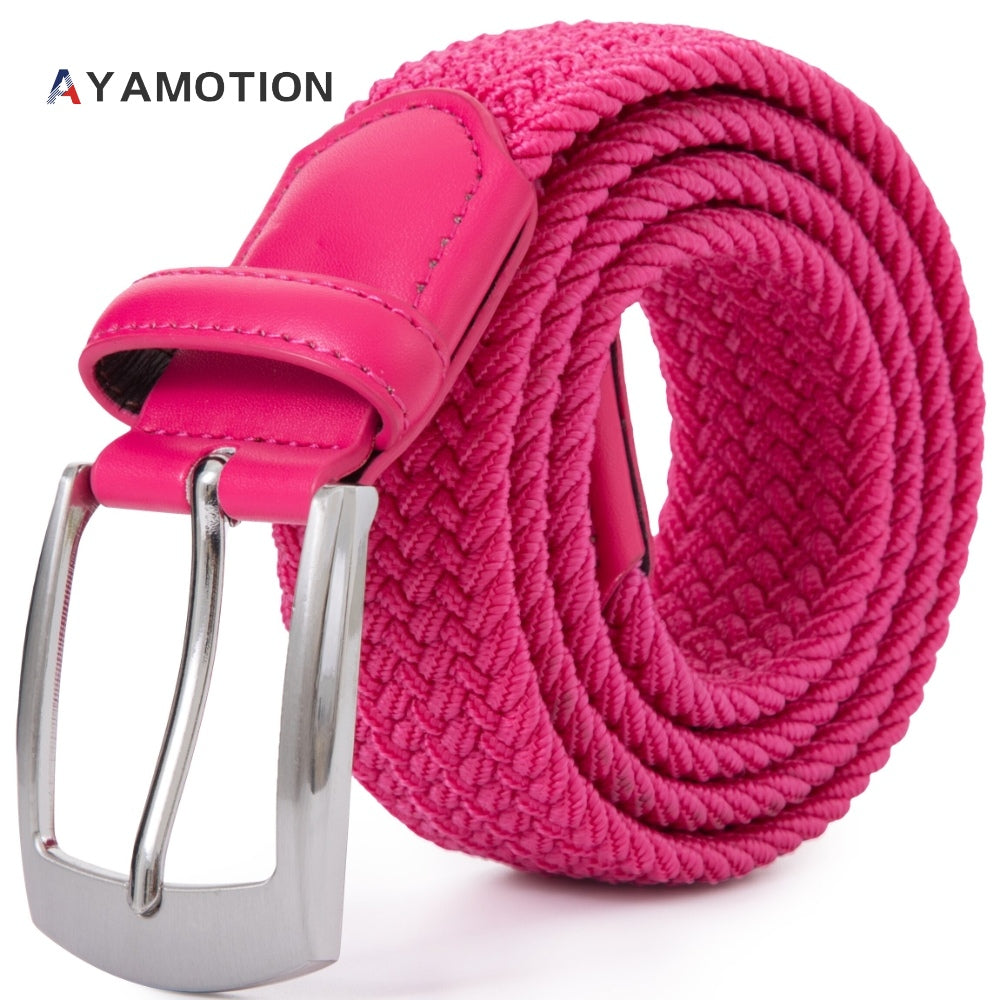 Men's Belt - Elastic Ratchet for Women Stretch Braided Woven Automatic Buckle 32-Click - product detail view 45