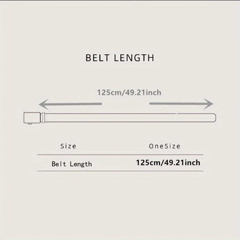 Men's Belt - Faux Leather for with Automatic Buckle 9 Colors, Adjustable up to 49.2" - product detail view 2