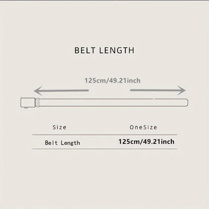 Men's Belt - Faux Leather for with Automatic Buckle 9 Colors, Adjustable up to 49.2" - product detail view 2
