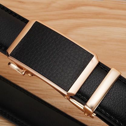 Men's Belt - Faux Leather for with Automatic Buckle 9 Colors, Adjustable up to 49.2" - product detail view 6