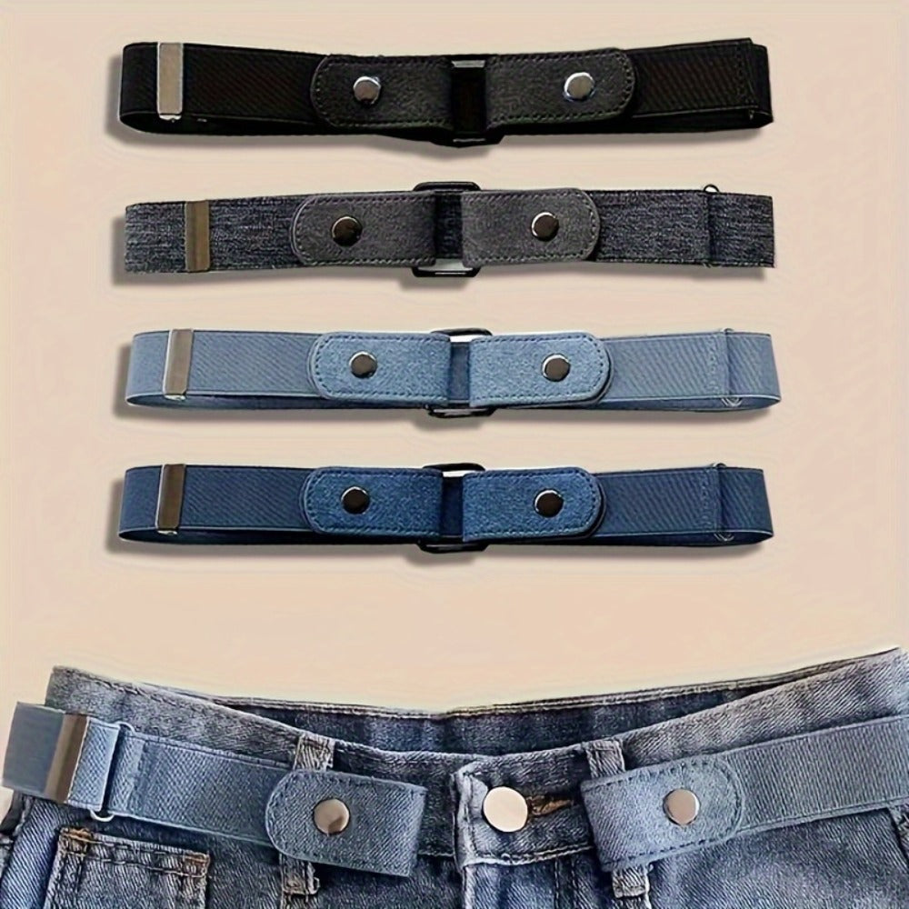 Women's Belt - Invisible Elastic Set 4pcs for | No-Show Vintage Stretch Waist for Casual - product detail view 2