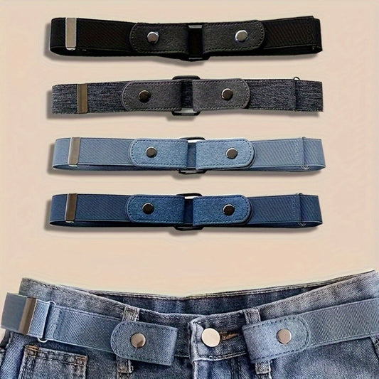 Women's Belt - Invisible Elastic Set 4pcs for | No-Show Vintage Stretch Waist for Casual - product detail view 2