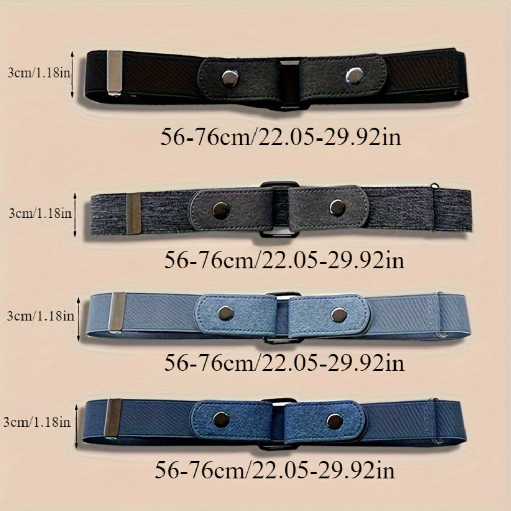 Women's Belt - Invisible Elastic Set 4pcs for | No-Show Vintage Stretch Waist for Casual - product detail view 4