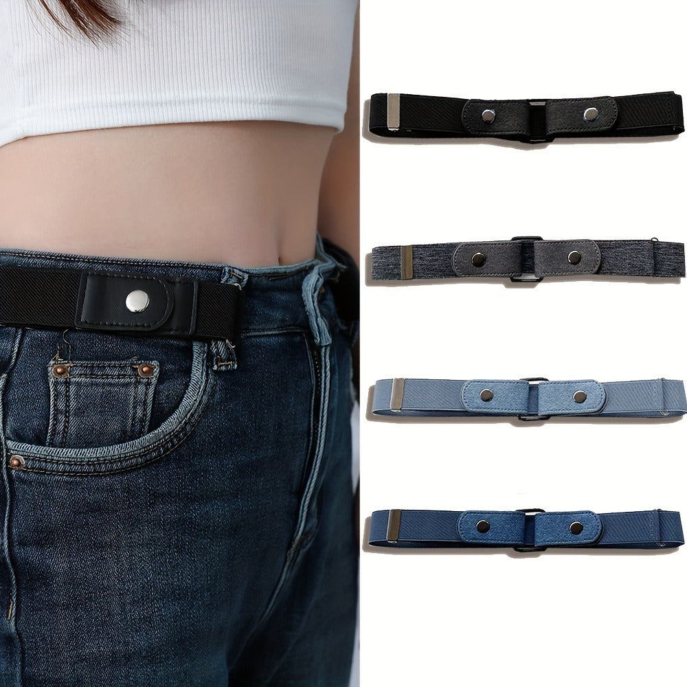 Women's Belt - Invisible Elastic Set 4pcs for | No-Show Vintage Stretch Waist for Casual - product detail view 11