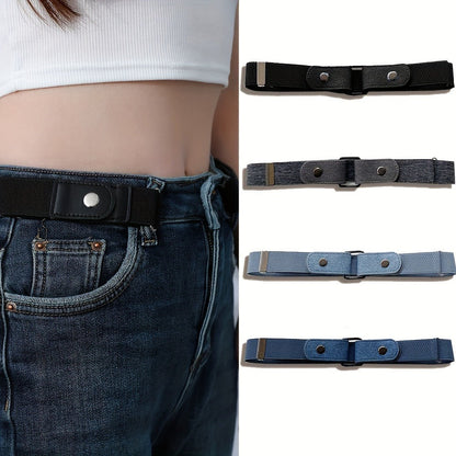 Women's Belt - Invisible Elastic Set 4pcs for | No-Show Vintage Stretch Waist for Casual - product detail view 11