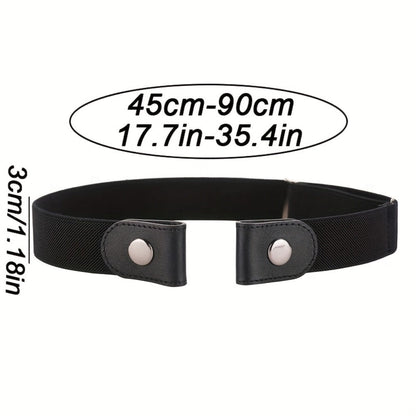 Women's Belt - Invisible Elastic Waistband 4 Pack No Buckle Adjustable Stretch Waist for - product detail view 5