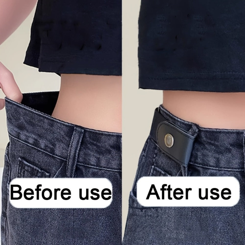 Women's Belt - Invisible Elastic Waistband 4 Pack No Buckle Adjustable Stretch Waist for - product detail view 10