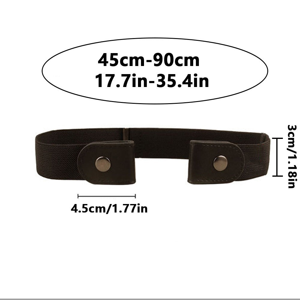 Women's Belt - Invisible Elastic Waistband 4 Pack No Buckle Adjustable Stretch Waist for - product detail view 12