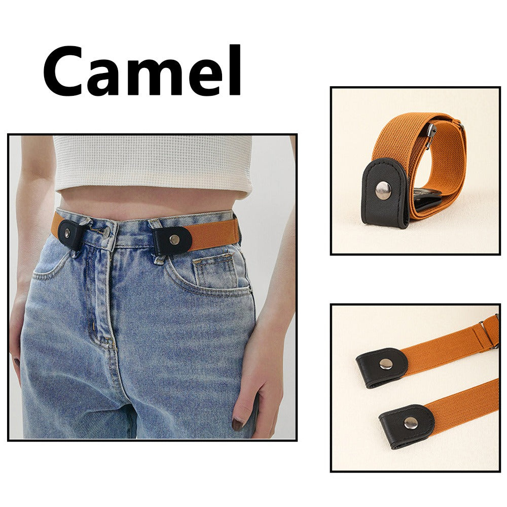 Women's Belt - Invisible Elastic Waistband 4 Pack No Buckle Adjustable Stretch Waist for - product detail view 15