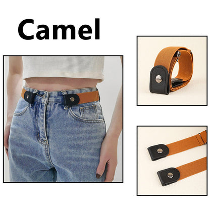 Women's Belt - Invisible Elastic Waistband 4 Pack No Buckle Adjustable Stretch Waist for - product detail view 15