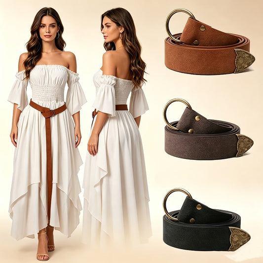 Women's Belt - Long No Buckle for Vintage Boho Waist Tie Sash for Dresses, Maxi Skirts - main product view