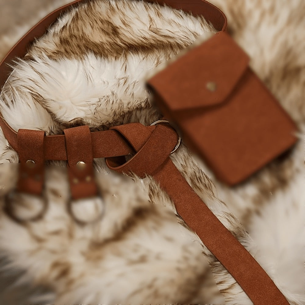 Women's Belt - Long No Buckle for Vintage Boho Waist Tie Sash for Dresses, Maxi Skirts - product detail view 2