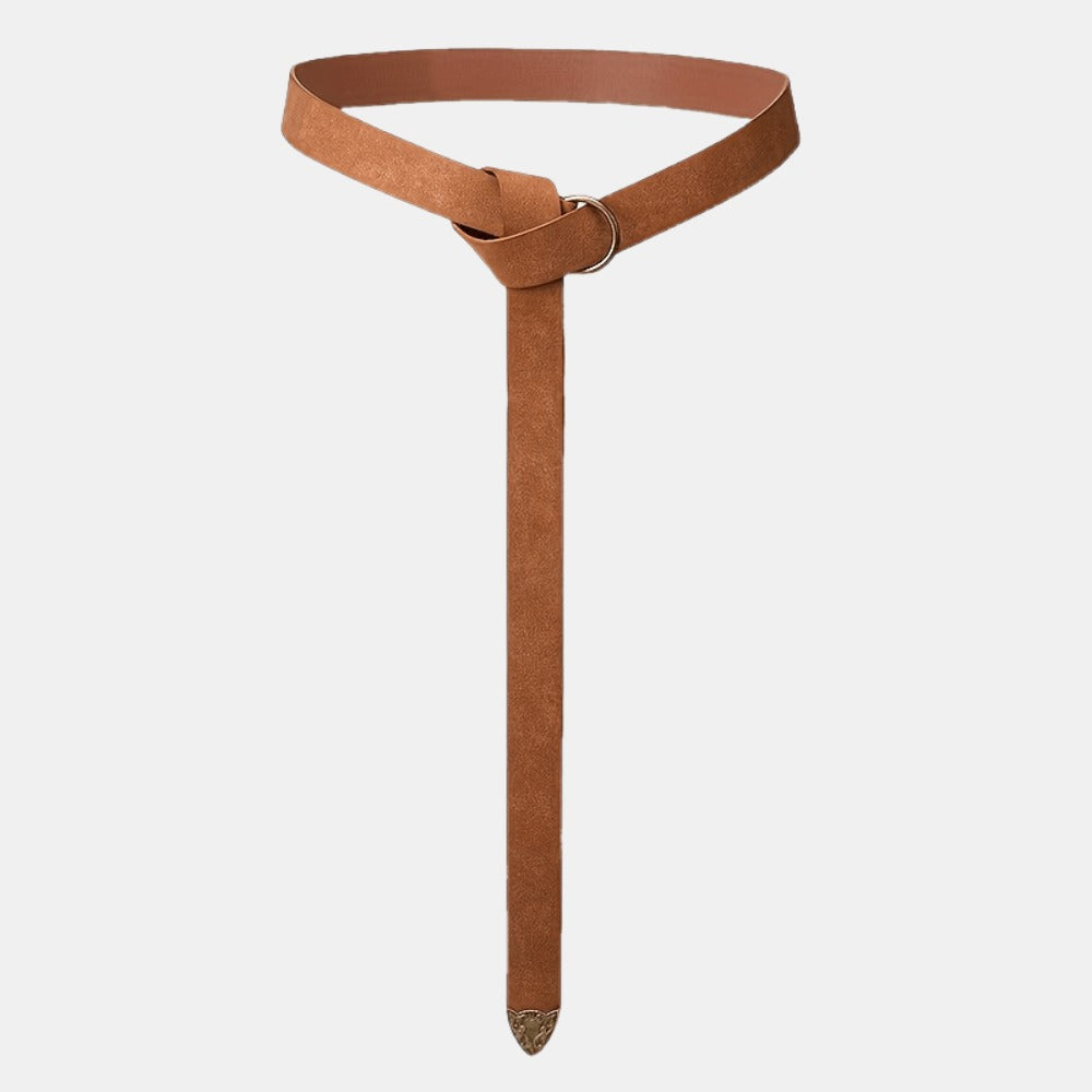 Women's Belt - Long No Buckle for Vintage Boho Waist Tie Sash for Dresses, Maxi Skirts - product detail view 4