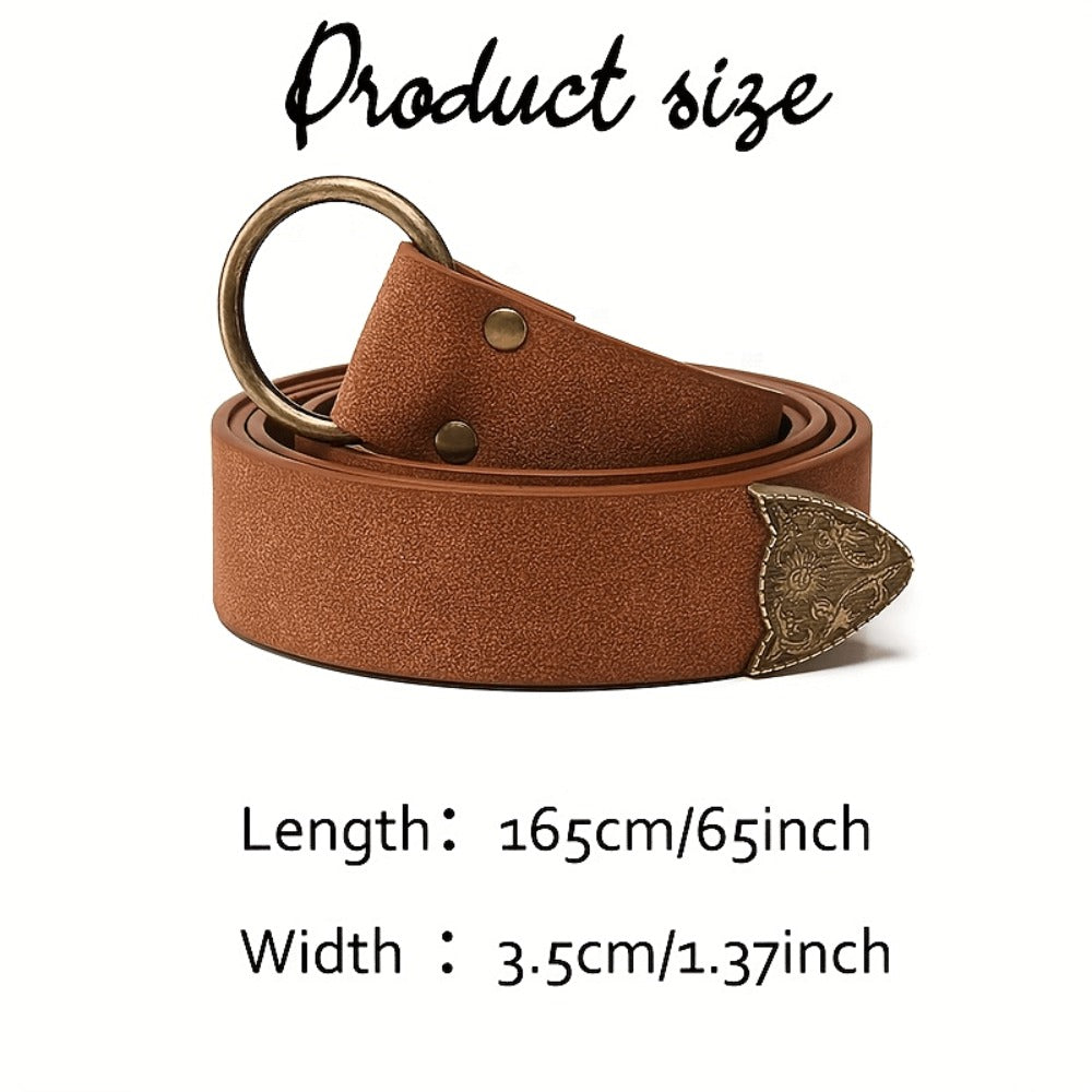 Women's Belt - Long No Buckle for Vintage Boho Waist Tie Sash for Dresses, Maxi Skirts - product detail view 6
