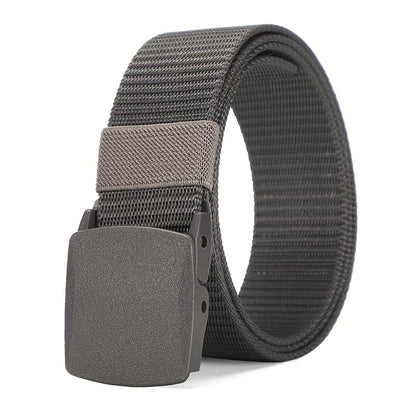 Men's Belt - Nylon for 3 Pack Adjustable Plastic Buckle, Lightweight Breathable - product detail view 9