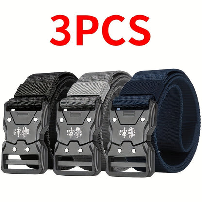 Men's Belt - Nylon for 3 Pack Quick-Release Buckle, Adjustable up to 49.2", Lightweight - product detail view 8