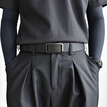 Men's Belt - Nylon Elastic 4-Pack Automatic Buckle Adjustable Stretch Waistband for - product detail view 8