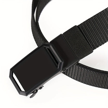 Men's Belt - Nylon Elastic 4-Pack Automatic Buckle Adjustable Stretch Waistband for - product detail view 14