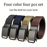 4pcs (black+blue+brown+khaki)