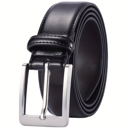 Men's Belt - Prong Buckle for Genuine Leather Jeans , Classic Work & Business Dress - product detail view 3