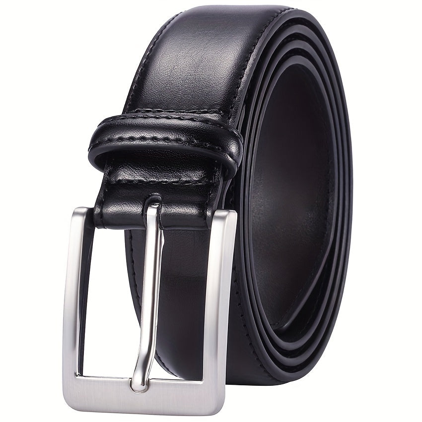 Men's Belt - Prong Buckle for Genuine Leather Jeans , Classic Work & Business Dress - product detail view 16