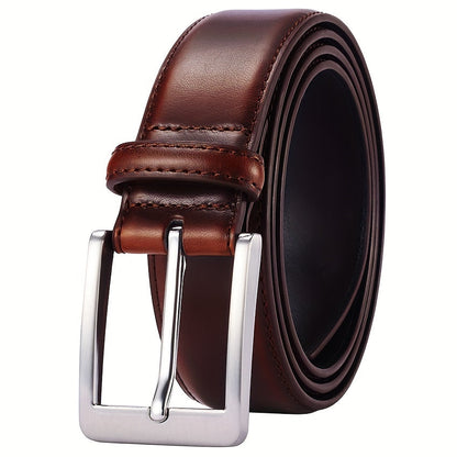 Men's Belt - Prong Buckle for Genuine Leather Jeans , Classic Work & Business Dress - product detail view 17