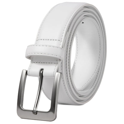 Men's Belt - Prong Buckle for Genuine Leather Jeans , Classic Work & Business Dress - product detail view 18