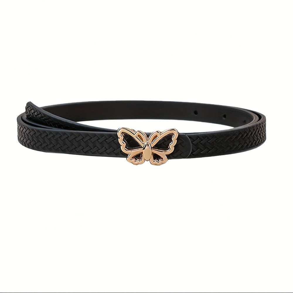 Women's Belt - PU Leather for 5 Pack Vintage Buckle Multicolor Solid Color Skinny Set - product detail view 9