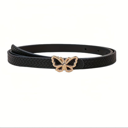 Women's Belt - PU Leather for 5 Pack Vintage Buckle Multicolor Solid Color Skinny Set - product detail view 9