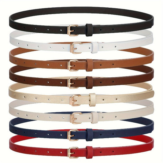 Women's Belt - PU Leather Set 4pcs for | Slim Waist for Dresses Jeans | Sweet Fashion - main product view