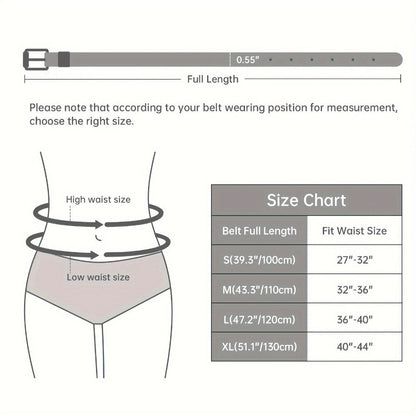 Women's Belt - PU Leather Set 4pcs for | Slim Waist for Dresses Jeans | Sweet Fashion - product detail view 6