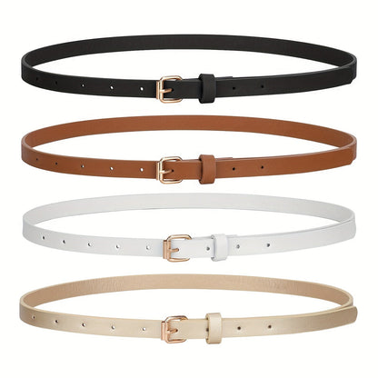 Women's Belt - PU Leather Set 4pcs for | Slim Waist for Dresses Jeans | Sweet Fashion - product detail view 17