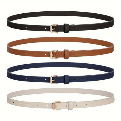 Women's Belt - PU Leather Set 4pcs for | Slim Waist for Dresses Jeans | Sweet Fashion - product detail view 18