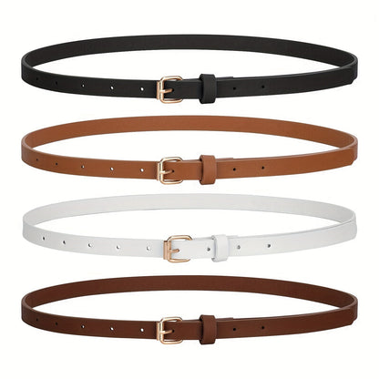 Women's Belt - PU Leather Set 4pcs for | Slim Waist for Dresses Jeans | Sweet Fashion - product detail view 21