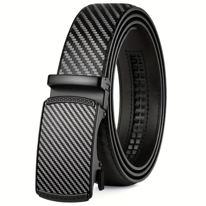 Men's Belt - Ratchet for Premium Leather Slide Automatic Click Buckle No-Hole - product detail view 20