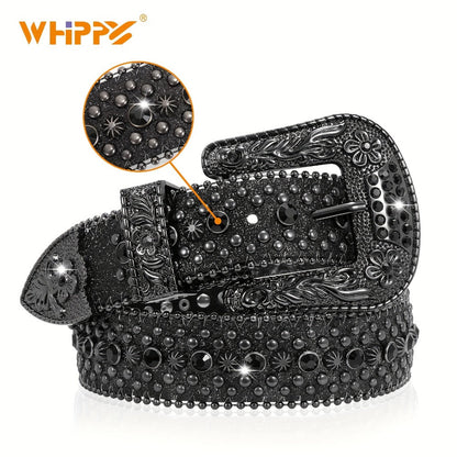 Men's Belt - Rhinestone Bling Waist Chain Body Chain for Women Sparkling Crystal Sequin - main product view