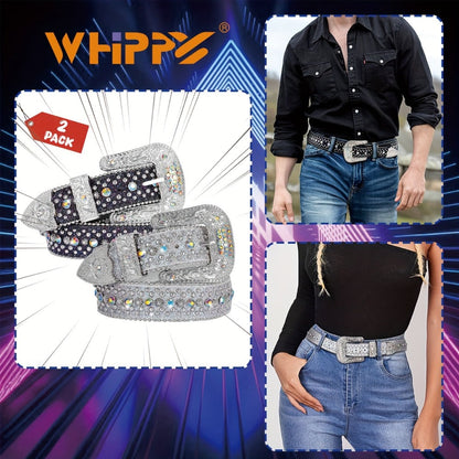 Men's Belt - Rhinestone Bling Waist Chain Body Chain for Women Sparkling Crystal Sequin - product detail view 9