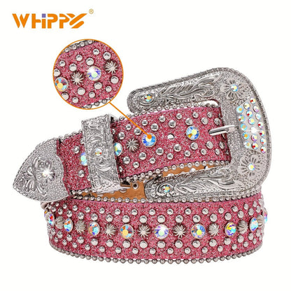 Men's Belt - Rhinestone Bling Waist Chain Body Chain for Women Sparkling Crystal Sequin - product detail view 18