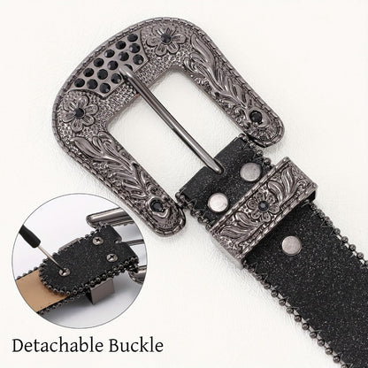 Men's Belt - Rhinestone Bling Waist Chain Body Chain for Women Sparkling Crystal Sequin - product detail view 23