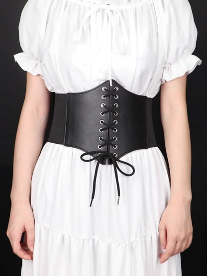 Women's Belt - 's Corset Multi-Pack Black Brown Red White Coffee Silver Crocodile Wide - product detail view 15