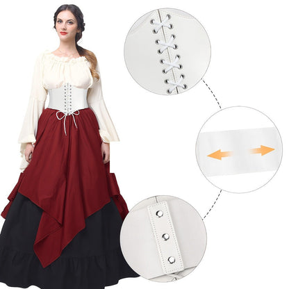 Women's Belt - 's Corset Multi-Pack Black Brown Red White Coffee Silver Crocodile Wide - product detail view 27