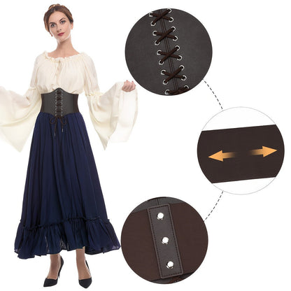 Women's Belt - 's Corset Multi-Pack Black Brown Red White Coffee Silver Crocodile Wide - product detail view 36