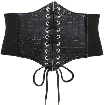 Women's Belt - 's Corset Multi-Pack Black Brown Red White Coffee Silver Crocodile Wide - product detail view 46