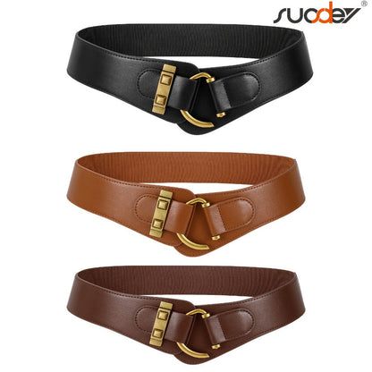 Women's Belt - 's Elastic Waist Retro Vintage Stretch Waistband for Dresses Skirts - main product view