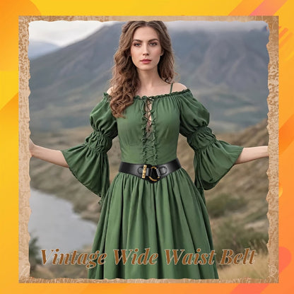 Women's Belt - 's Elastic Waist Retro Vintage Stretch Waistband for Dresses Skirts - product detail view 9