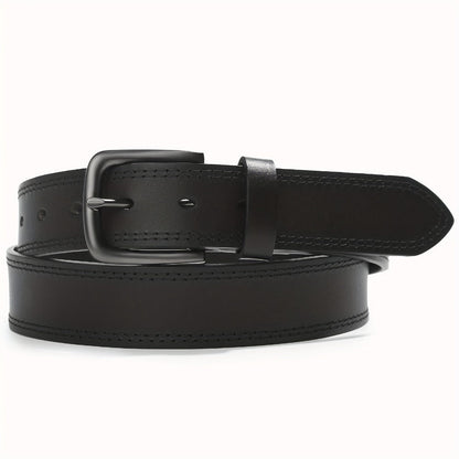 Men's Belt - 's Full Grain Leather Single & 2-Pack Bundle Classic Business Casual Dress - product detail view 13