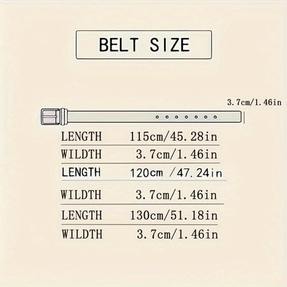 Men's Belt - 's Genuine Leather with Automatic Buckle Cowhide Dress for Formal Business - product detail view 2