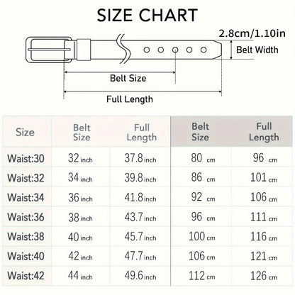 Men's Belt - 's Genuine Leather Gift Box Set Zinc Alloy Golden Buckle Dress for Jeans & - product detail view 6